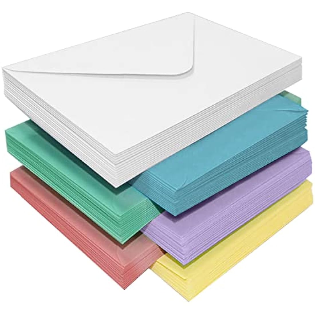 60 Pcs Small Multi Color Envelopes - Cute Tiny Envelopes for Christmas, Thanksgiving, Wedding, Birthday Party Supplies (6 Colors)