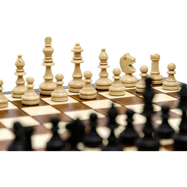Master of Chess Magnetic Wooden Chess Set with Pieces 28 cm / 11 in - Handmade Foldable Travel Chess Set - Small Chess Set for Children and Adults
