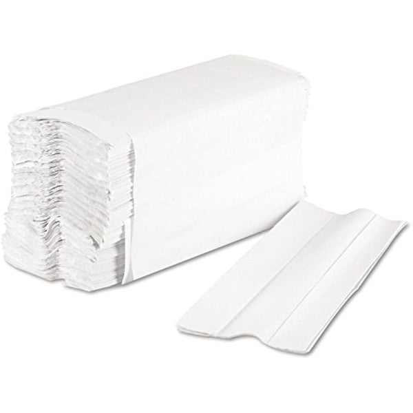 2400 Luxury Centre Folded Paper Hand Towel Sheets 220 x 300mm 2 Ply White C-Fold