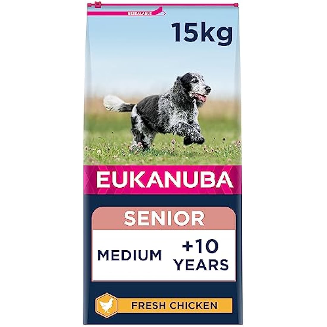 Eukanuba Complete Dry Dog Food for Senior Medium Breeds with Fresh Chicken 15 kg