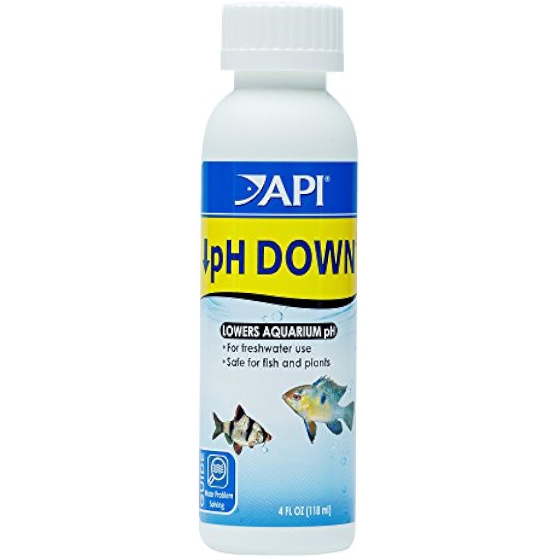 API pH DOWN Freshwater Aquarium Water pH Reducing Solution 118 ml Bottle