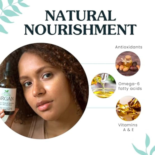 Isabella's Clearly Organic Moroccan Argan Oil for Hair, Skin, Nails | 100% Pure, Cold Pressed, Virgin, Unrefined Oil from Morocco | Eco Glass Bottle (Bulk 120ml)