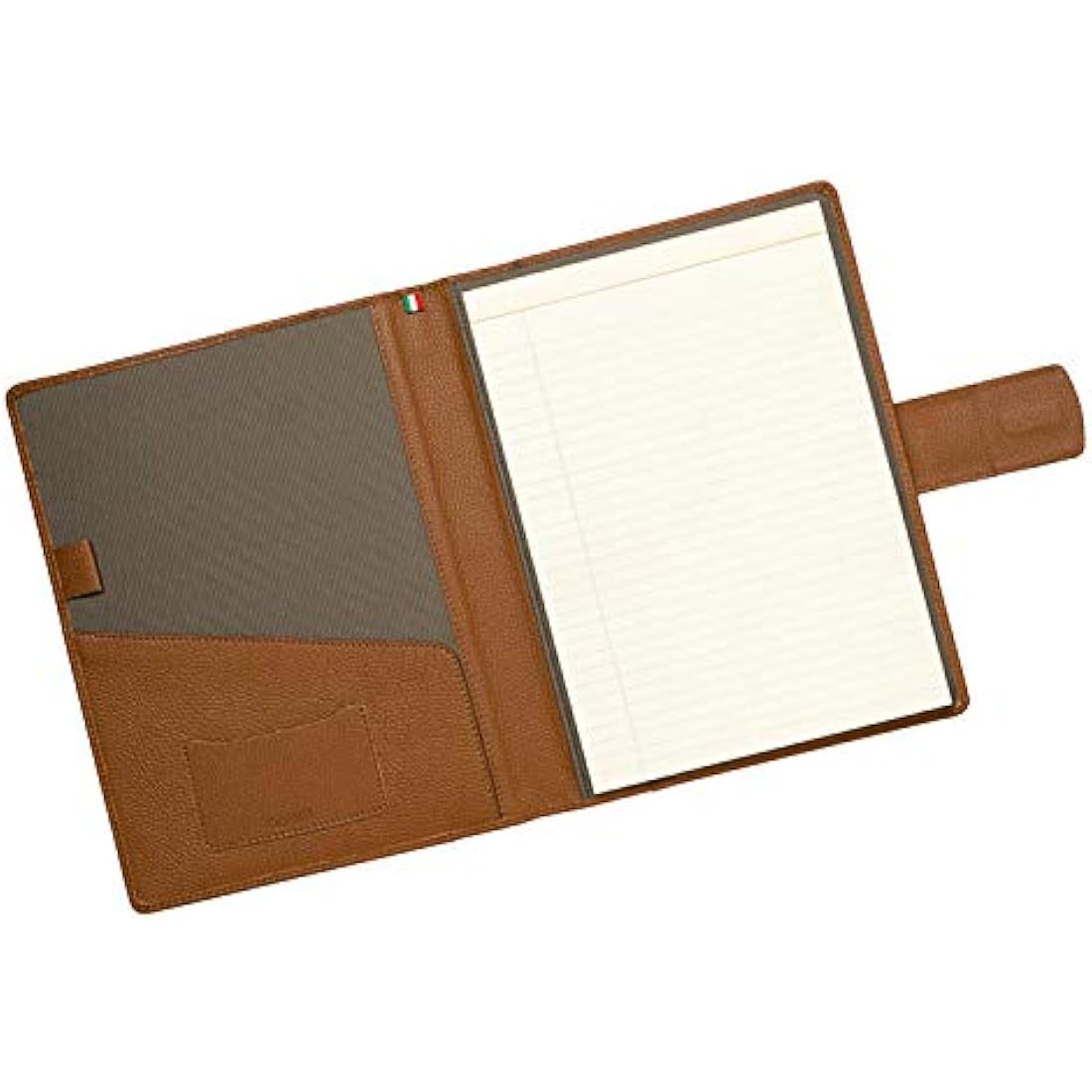 Document Holder in 100% Genuine Full Grain Hammered Leather - Handmade by Expert craftspeople - Spacious and Safe, Perfect for Meetings and Lessons - with Magnetic Closure - Rope