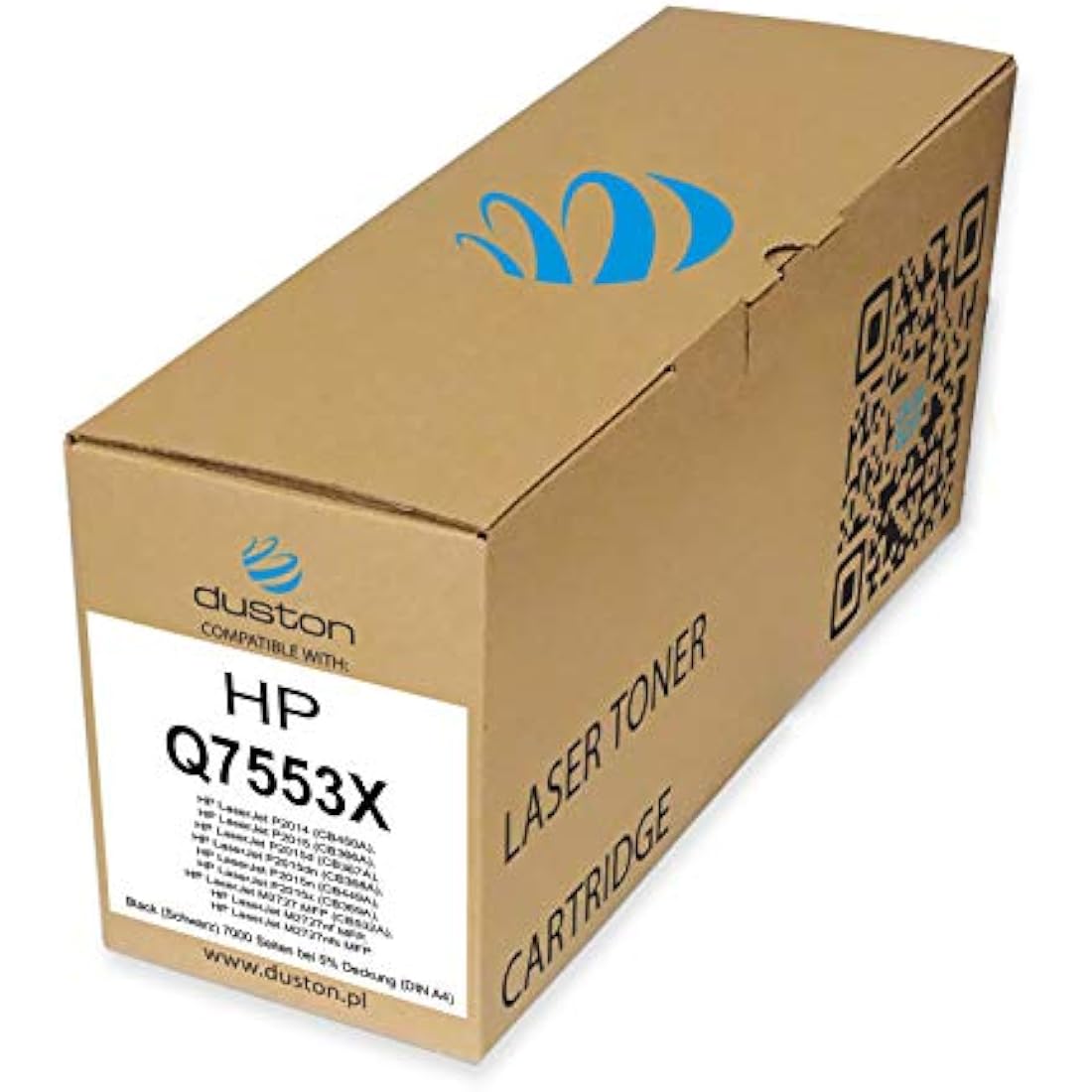 duston Q7553X, 53X Black Toner Compatible with HP Laserjet M2727NF MFP P2014 P2015 P2015d P2015dn P2015n P2015x