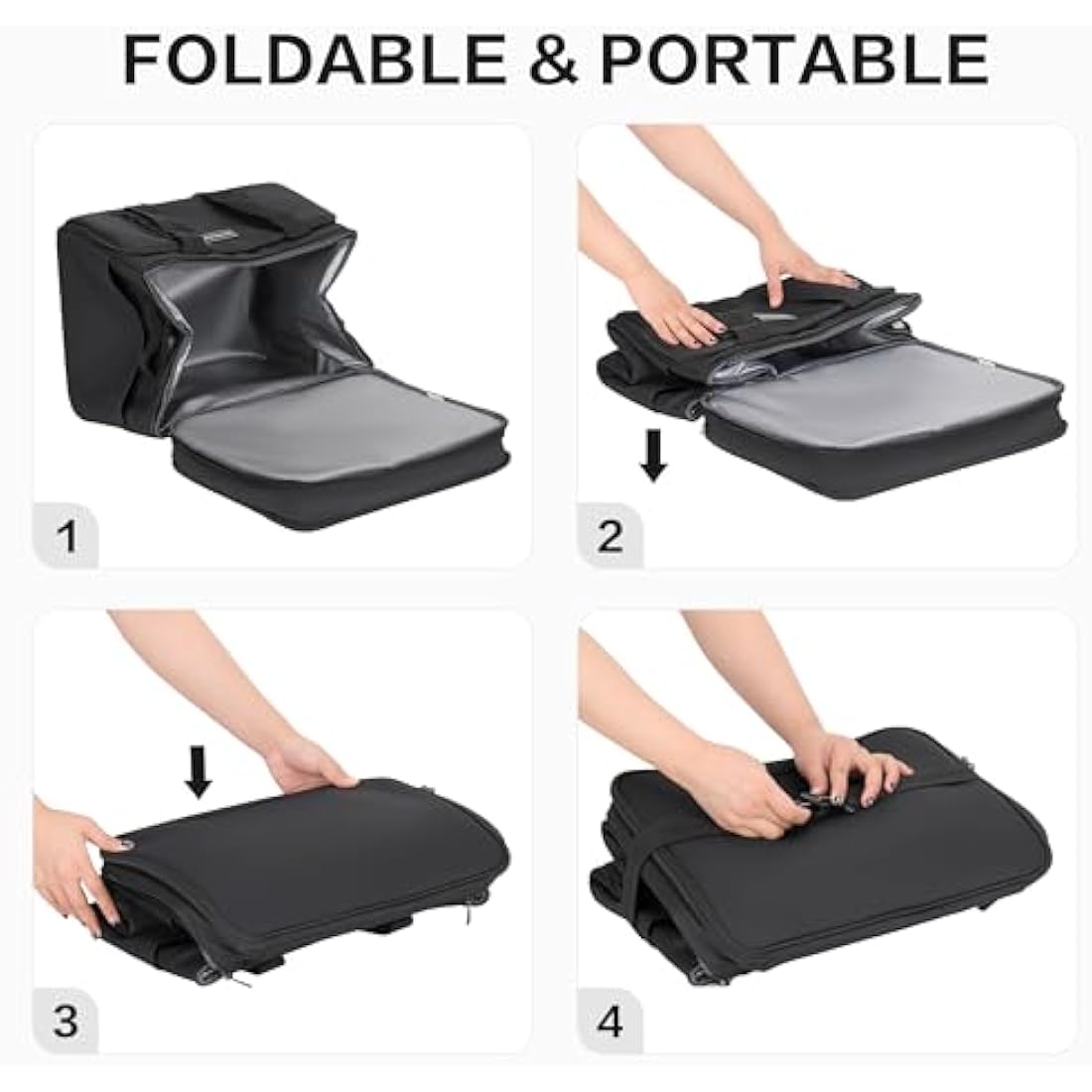 Hulongo Cool Bag Insulated Cooler Bag Waterproof Picnic Double Thermal Bag For Camping, Travel, Grocery Shopping & Fishing, 42L