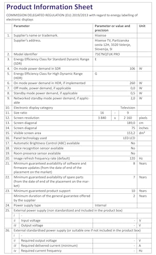 Hisense 55 Inch 4K QLED Smart TV 55E77NQTUK - Quantum Dot Colour, 4K AI Processor, Dolby Vision Atmos, Smooth Motion, Sports Mode, Vidaa OS with Freely, Youtube, Netflix and Disney+ (2024 Model)