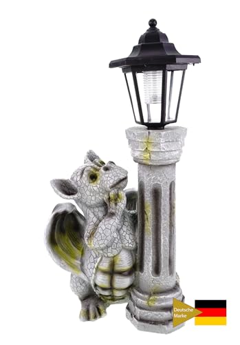 Dragon Garden Figurine on Solar Lamp Baby Dragon