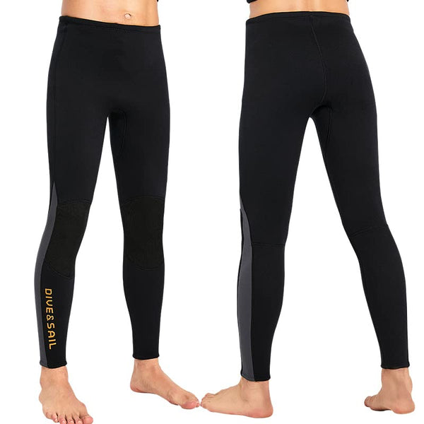 EUPTE 3mm Diving Wetsuit Pants Swimming Pants Leggings for Women Men (XL, Men)