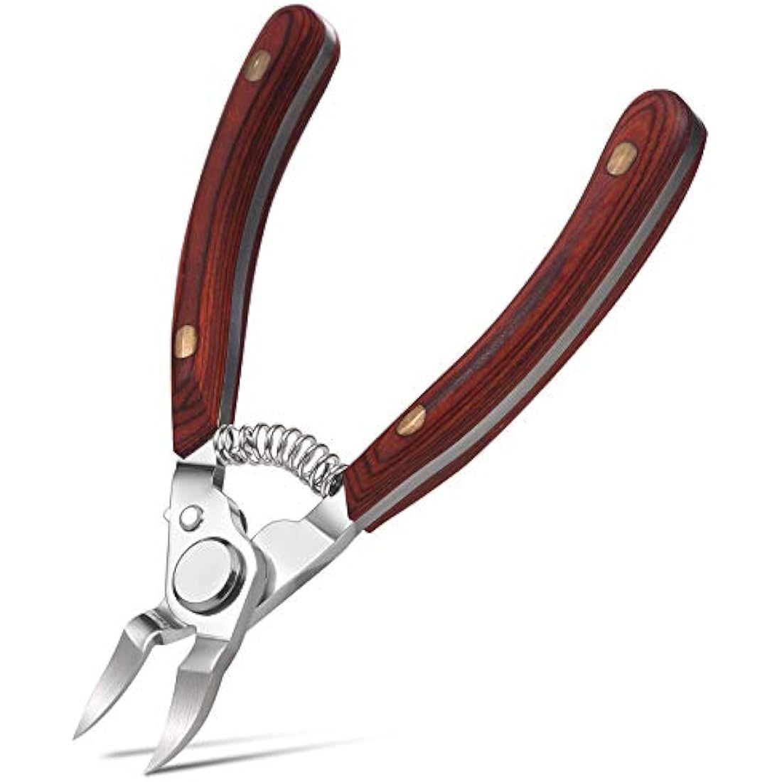 FERYES Toenail Clippers, Toenail Scissors, Stainless Steel Nail Cutters, Sharp Curved Nippers for Thick Nails/Toenails, Ingrown Toenails, Safety Cover Included