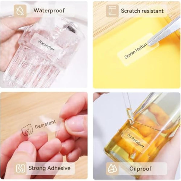 NIIMBOT Thermal Label 0.55"x1.18"(14x30mm) Waterproof Paperfor D11/D110/D101/H1S, Self-Adhesive Stickers for Office&Home Orgnaizaiton, 1 Roll of 210