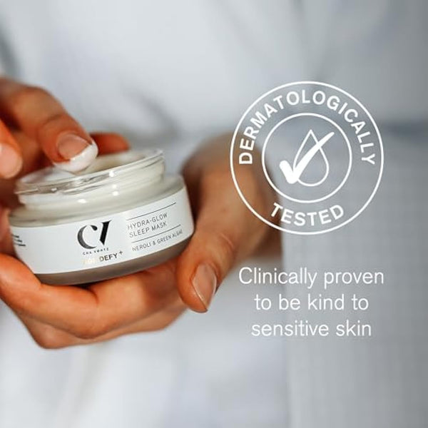 Green People Age Defy+ Hydra-Glow Night Cream - Moisturising for Dry, Mature Skin - Paraben & Alcohol Free - Vegan, 50ml