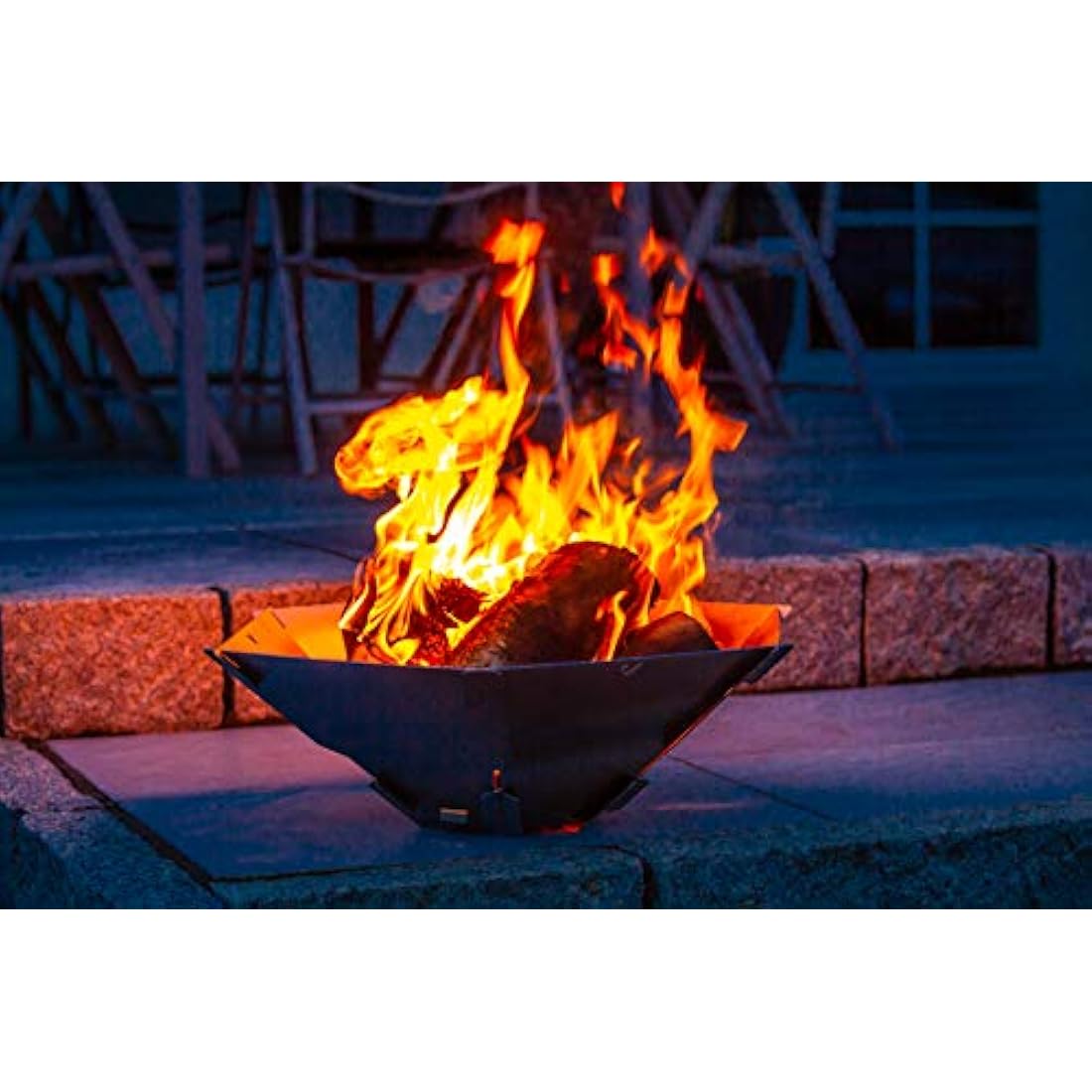 FENNEK Hexagon | The mobile fire pit made of stainless steel | Easy to dismantle and stick together | For camping, fishing vanlife and much more.