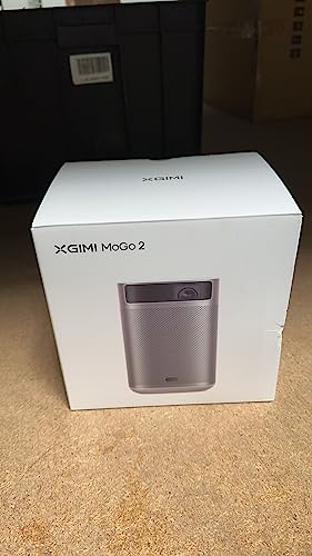 XGIMI MoGo 2 Mini Projector, 400 ISO Lumens Portable DLP Movie Projector, Smart HD, Auto Focus, Object Avoidance, Screen Adaption, with WiFi and Bluetooth, Android TV 11.0, Projector for Bedroom