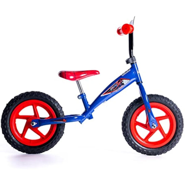 Huffy Marvel Spiderman Balance Bike Blue and Red 3-5 Year old