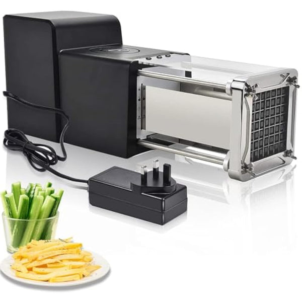Electric French Fry Cutter, Sopito Professional Electric Potato Chip Cutter Stainless Steel Potato Chipper with 1/2 Inch Blade, Great for Carrots Cucumbers