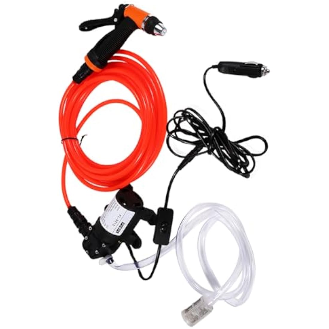 Greensen Electric Car Washer, Car Washer Pump High Pressure 12V Portable Electric Pressure Washer Device for Auto Window Watering Campin