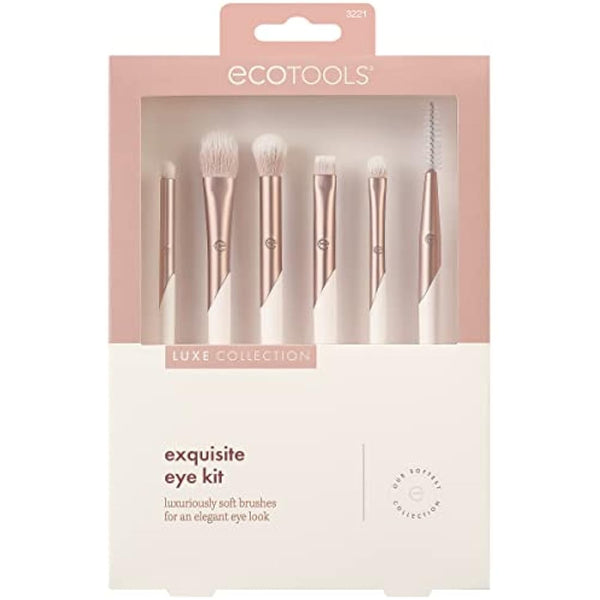 EcoTools Luxe Exquisite Eye Makeup Brush Kit, 6 Piece Set