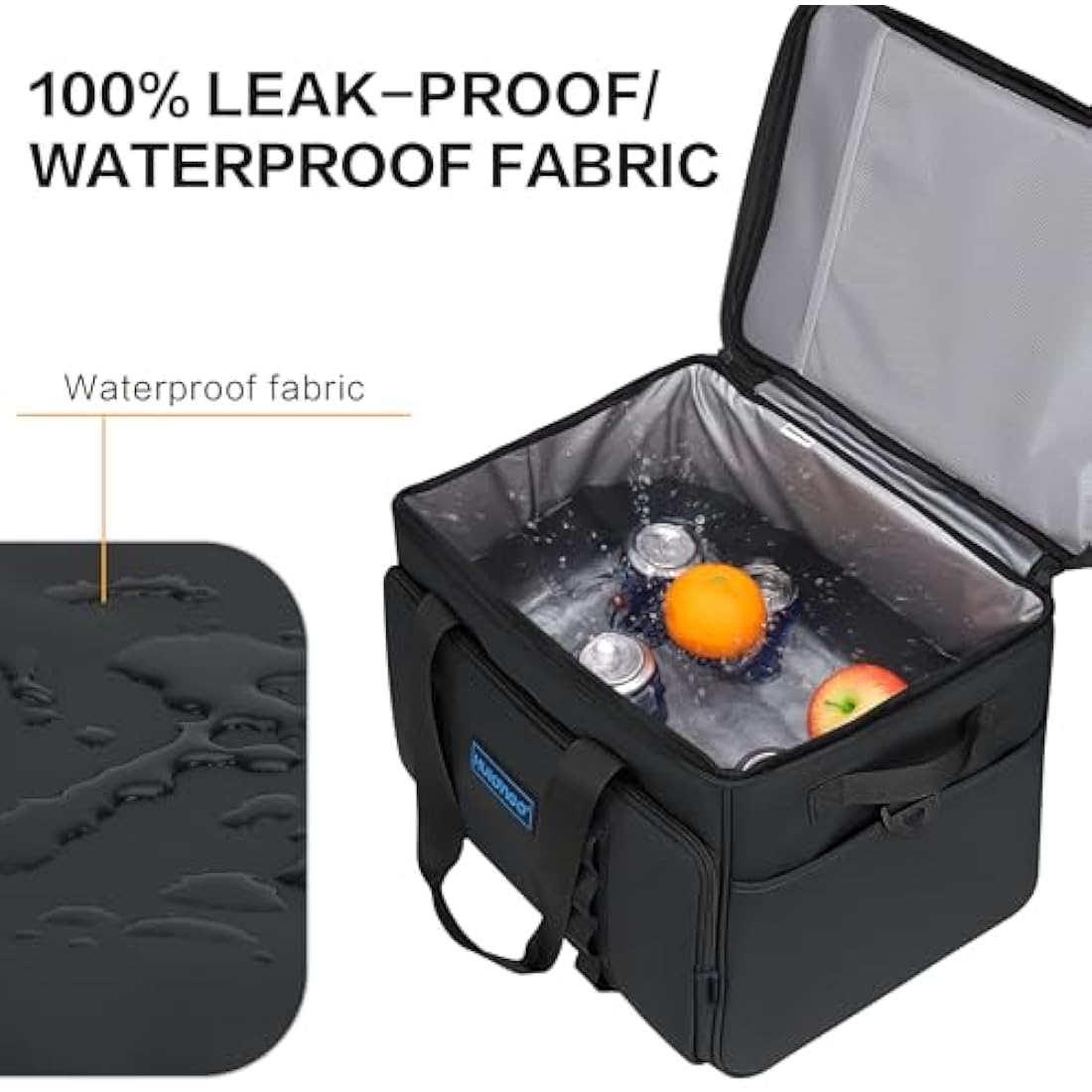 Hulongo Cool Bag 30L Insulated Cooler Bag Waterproof Picnic Thermal Bag For Camping, Travel, Grocery Shopping & Fishing