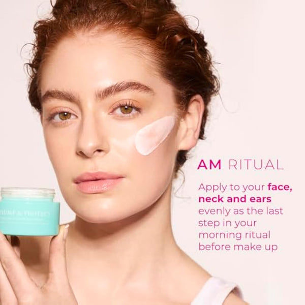 Ella & Jo Plump & Protect Day Cream, SPF 30 + UVA/B Protection, Hyaluronic Acid, Ceramides & Glycerin, Anti-Blue Light Filter, Hydrating Face Moisturiser