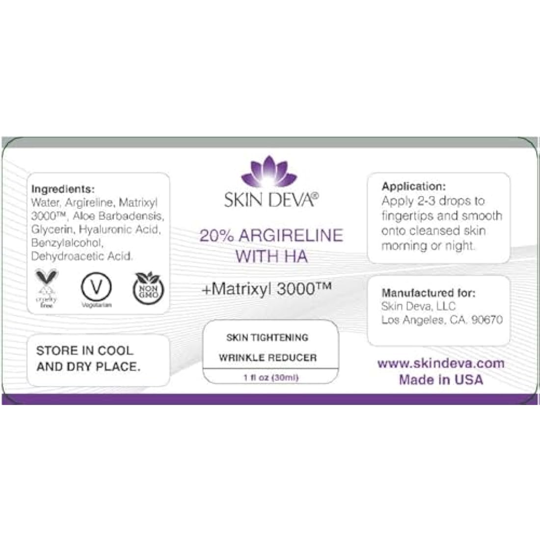 20% Argireline Serum with Matrixyl 3000 and HA