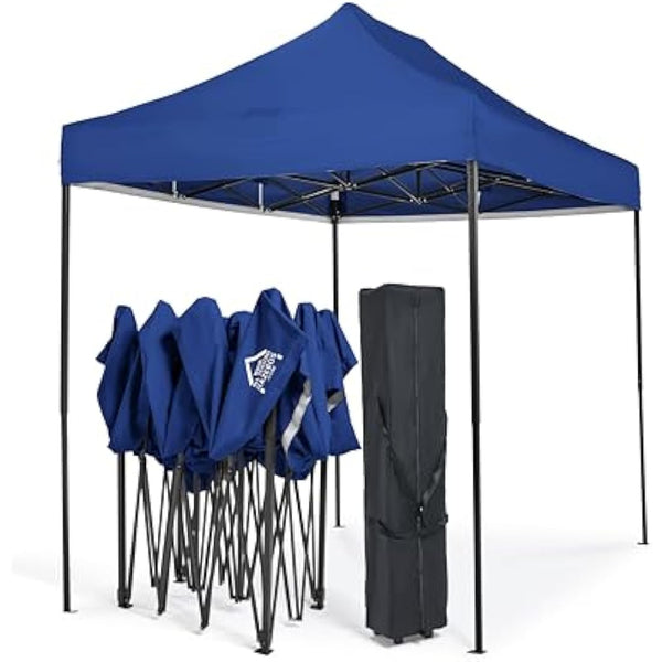All Seasons Gazebos Heavy Duty, 3x2m Pop Up Gazebo with 4x Fully Waterproof Superior Sides Walls Royal Blue