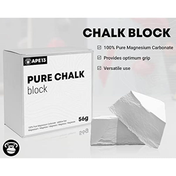 APE13® Chalkbag Boulder Set Consisting of Chalk Bag, Boulder Brush, Chalk (as Set & Single) - Perfect Bouldering Gift and Enough Space for Boulder Accessories