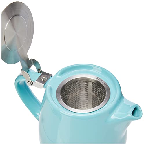 Forlife Stump Teapot 400 mL, Turquoise