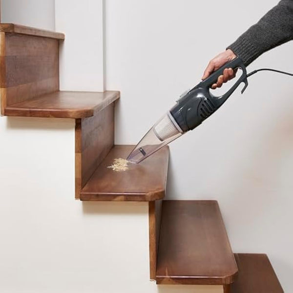 Amazon Basics 2-in-1 Corded Upright Vacuum Cleaner, ECO Motor, HEPA filtration, Lightweight Stick, Black