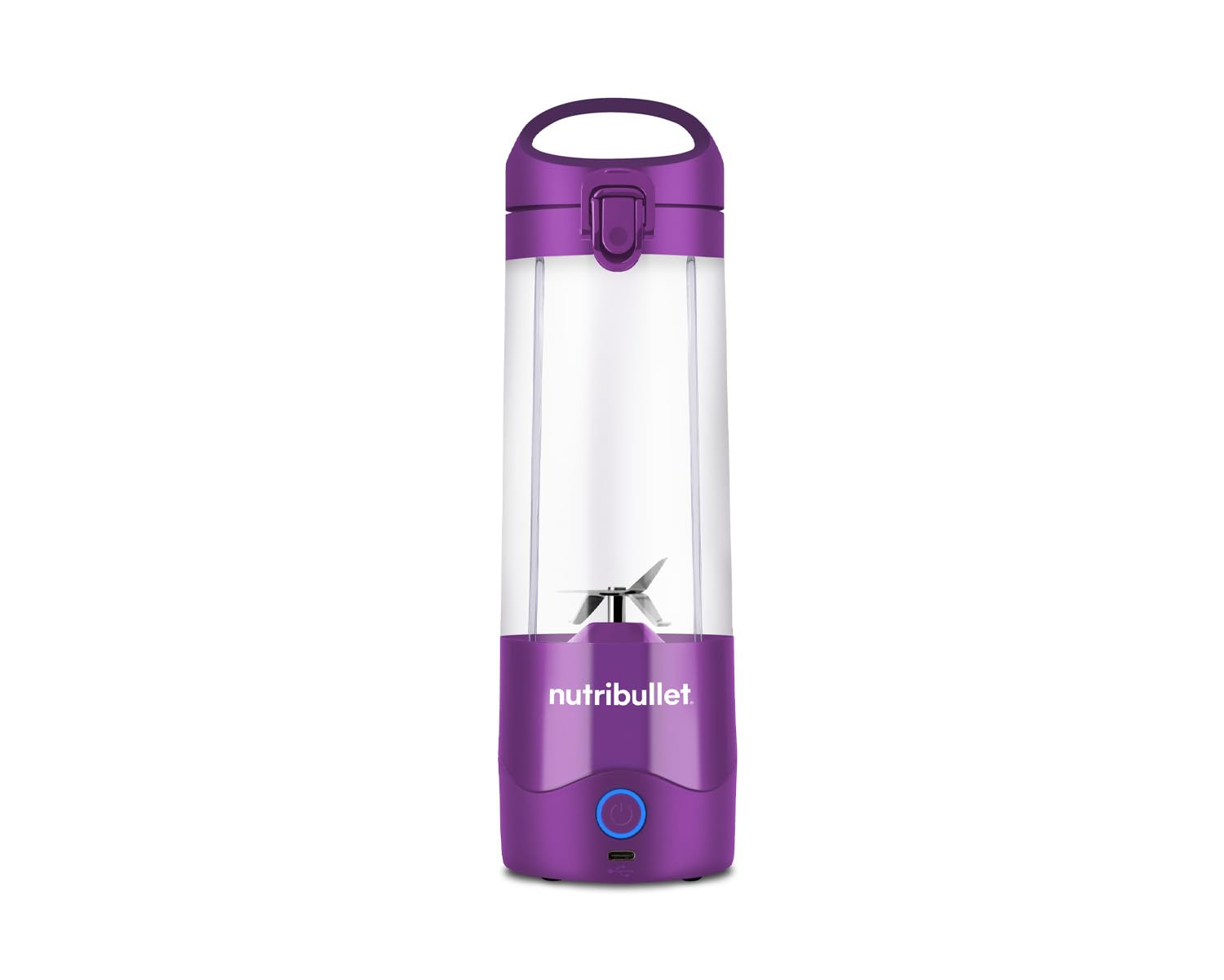 nutribullet Portable Blender in Navy - Powerful Extractor Blade, 475ml Cup, To-Go Lid, USB-C Charging Cable & User Guide - Delivers 15+ Blending Cycles - Healthy Shakes On The Move