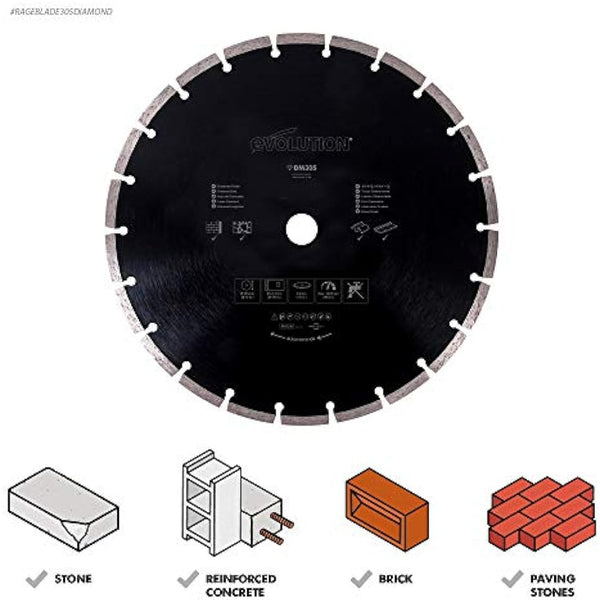 Evolution Power Tools Diamond Blade, 305 mm