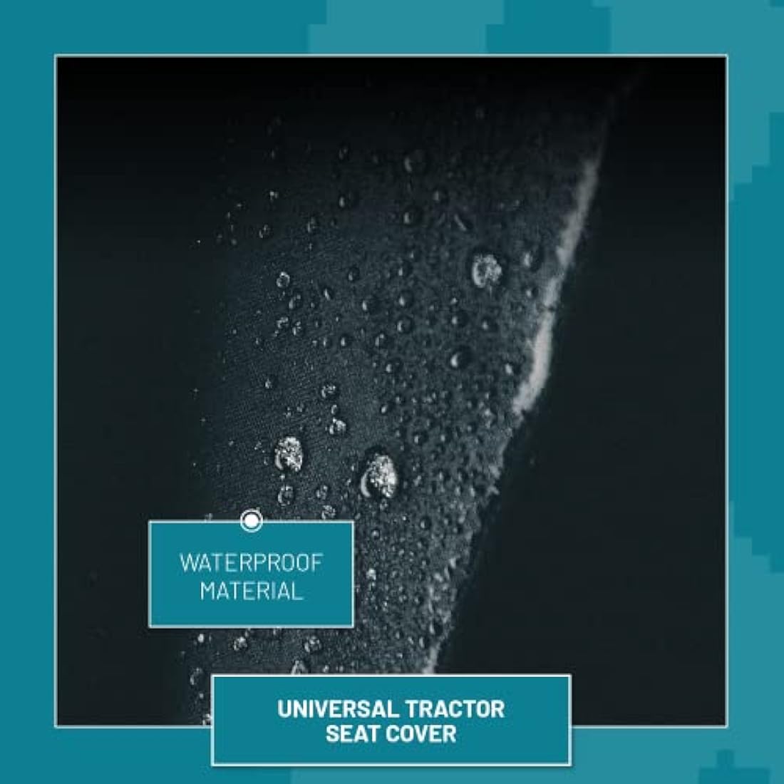 TOWN & COUNTRY COVERS | Universal Tractor Seat Cover, Plant Hire Seat Cover, Standard & Large Size, Heavy Duty, Fast & Easy To Fit, Waterproof, Armrest & Headrest Slots (Black, Standard)