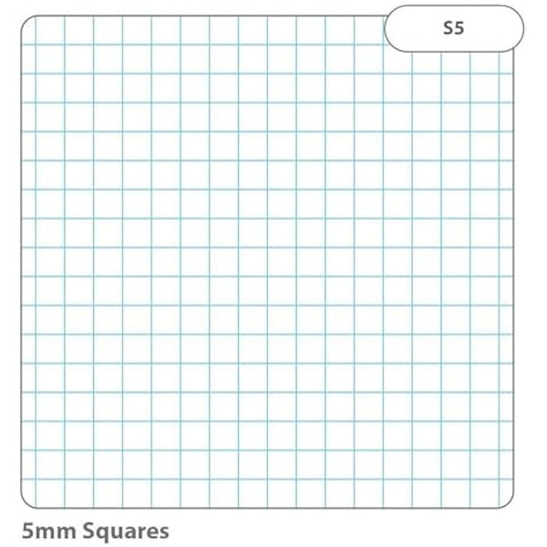 RHINO A4 Loose Leaf Squared Paper, 500 Sheets / 1000 Page, 5mm Squared Paper, Hole Punched, School & Office Stationery Supplies
