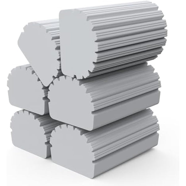 6 Pack Damp Clean Duster Sponge, Sponge Cleaning Brush, Reusable Sponge, Duster for Cleaning Blinds, Glass, Baseboards,Vents, Railings, Mirrors, Window Track Grooves and Faucets