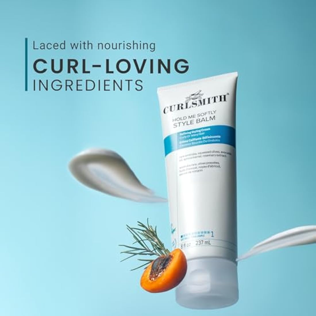 Curlsmith - Hold Me Softly Style Balm - Vegan Soft Hold Styling Cream for Wavy and Curly Hair, Natural Look (474ml)