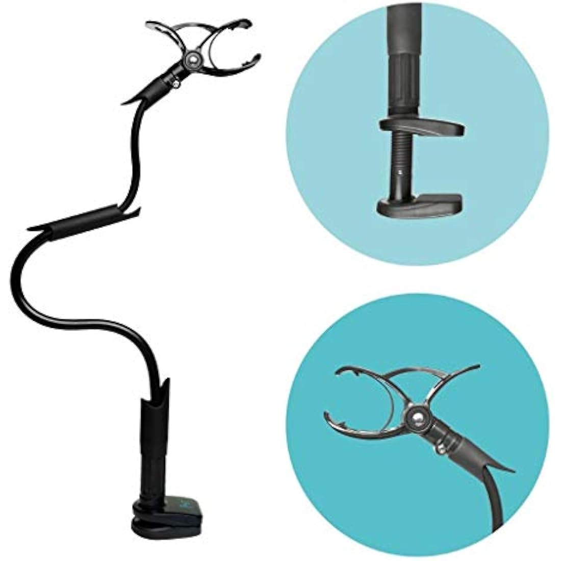 Flexi Twist | Universal Baby Monitor Holder | Secure with Straps & Clamp to Furniture | No Drilling Required | Flexible Baby Camera Mount | Baby Monitor Shelf Parent