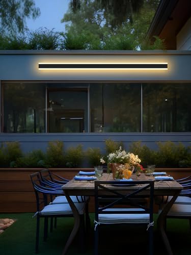 LED Villa Porch Wall Light-150CM, Warm Light Bar, IP65 Waterproof Outdoor Aluminum Wall Lamp