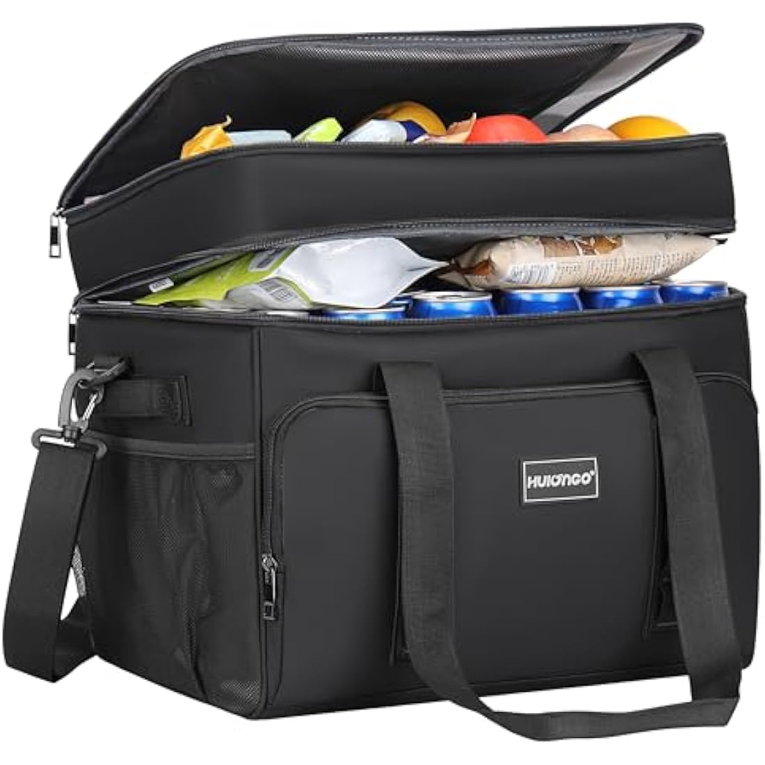 Hulongo Cool Bag Insulated Cooler Bag Waterproof Picnic Double Thermal Bag For Camping, Travel, Grocery Shopping & Fishing, 42L