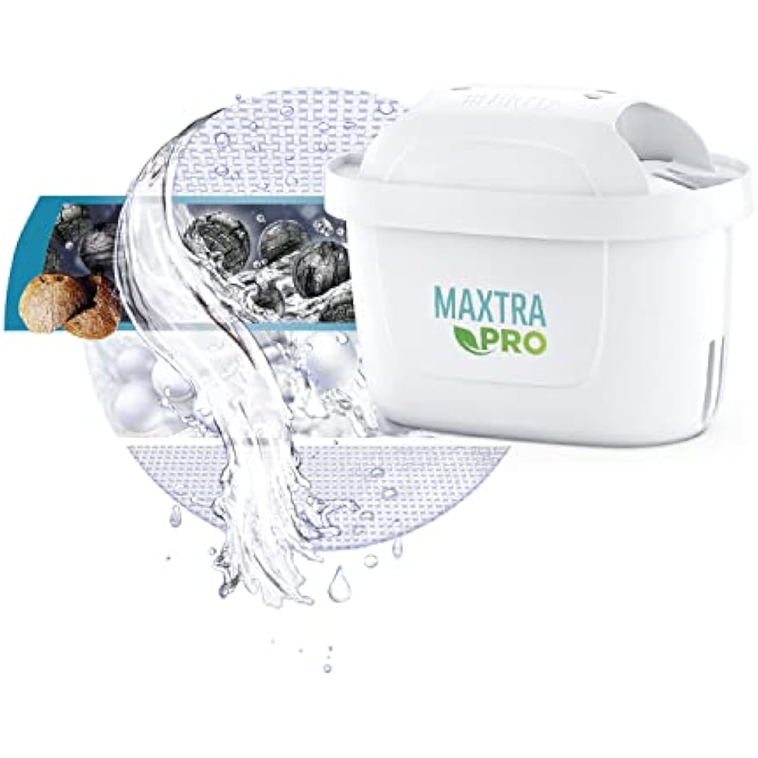 BRITA Marella Water Filter Jug White (2.4L) Starter Pack incl. 3x MAXTRA PRO All-in-1 cartridge - fridge-fitting jug with digital LTI and Flip-Lid - now in sustainable Smart Box packaging