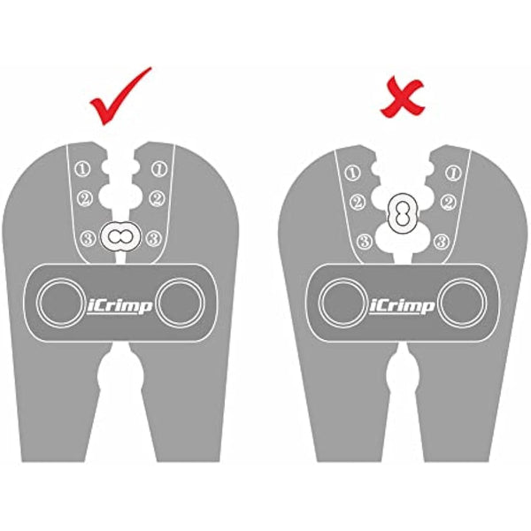 iCrimp Heavy Duty Stainless Steel Wire Rope Crimping Tool, Hand Swager for Copper and Aluminum Oval Sleeves, Compatible with Stop Sleeves from 1.2mm to 3.5mm Wire Rope