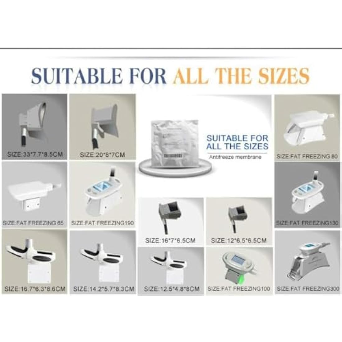 10 X Antifreeze Membranes Anti Freeze Pads for Cryolipolisis Device. NATUREGURU Medical Quality for Professionals & Private Individuals, Normalize CEE. (MEDIUM (27X30cm))