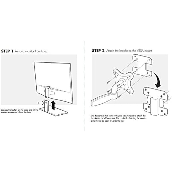 HumanCentric VESA Mount Adapter Bracket for AOC i2367Fh/Fm/F, i2757Fh/Fm, i2067f, and i2267Fw/Fwh