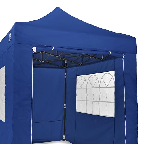 All Seasons Gazebos | 3x2m Pop Up Gazebo with 4 Side Walls & Accessory Pack | Heavy Duty, Fully Waterproof, High Grade Materials (Navy)