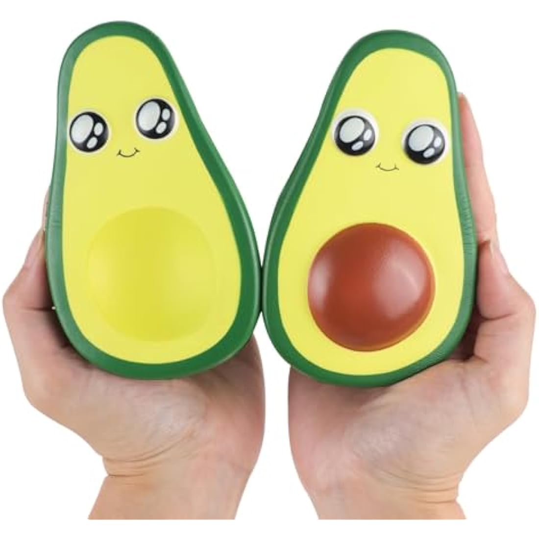 Anboor 2Pcs 4.8 Inches Squishies Avocado Slow Rising Squeeze Toys Kawaii Scented Squishies Fruit Toys Stress Relief for Kids,Party Favors,Birthday Presents