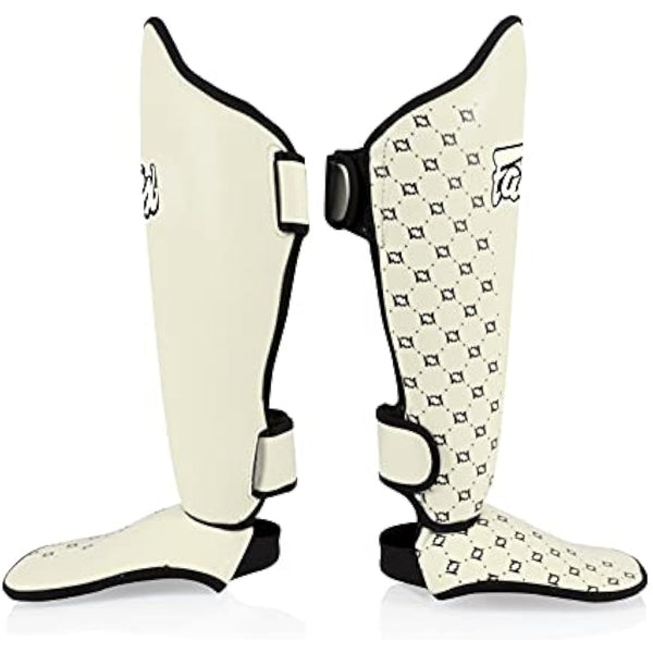 Fairtex Competition Muay Thai Shin Guards, SP5 - Black, Blue, Yellow