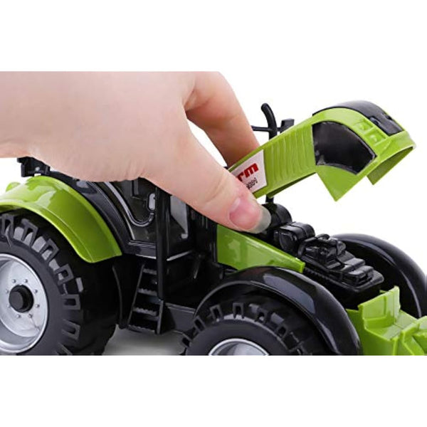 Toyland Farm Tractor Friction with Opening Hood - Available in Pink, Red and Green
