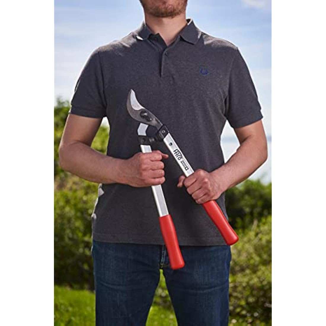 Felco Loppers Large Curved Cutting Head 35mm Cut, Lightweight 50cm Handles Shock Absorbers Tree Surgeon Professional Home Gardener Forestry Precision Manufacturing Process Swiss Made