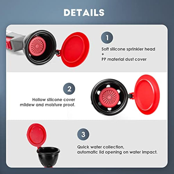 CGOLDENWALL Handheld Emergency Eyewash Station Drench Hose Eye Wash Faucet Eye Washer Unit Safety Shower Continuous Flow Eye Flush Shower for Lab and Industrial Use (Single Head)