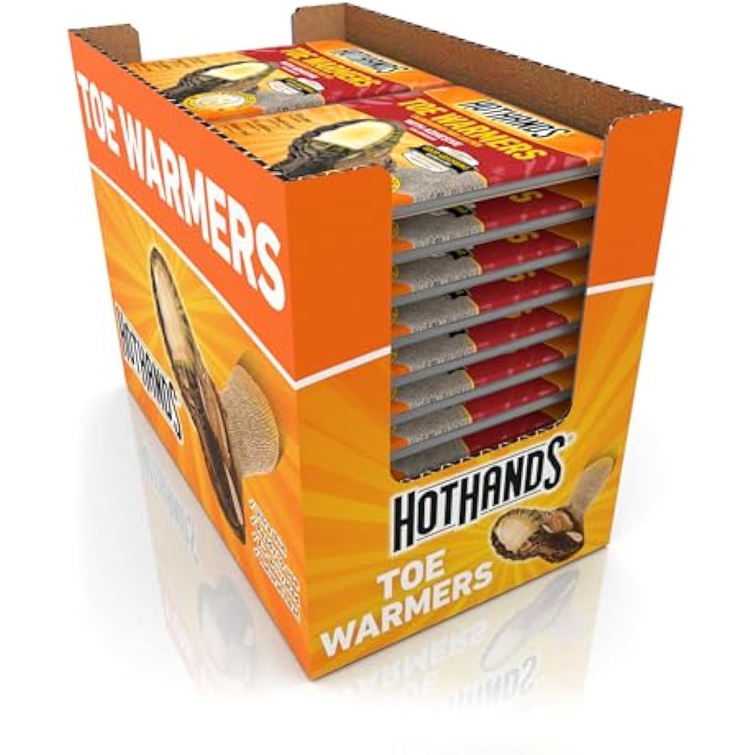 HotHands Toe Warmers - Durable, Odourless, Air Activated - Up to 8 Hours of Heat - 40 Pairs