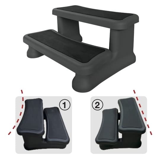 CANADIAN SPA CO. KF-10061 Universal Classic 2 Step Non-Slip Stairs 40 x 72 x 52 cm Whirlpool