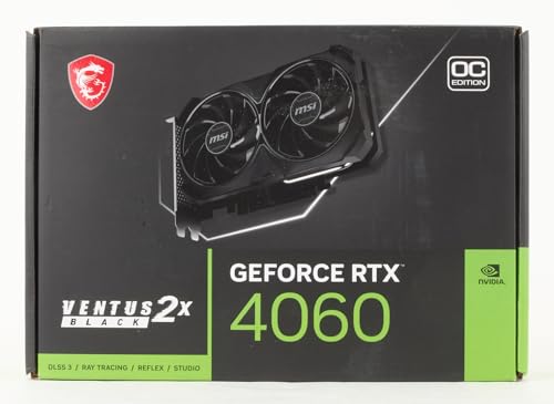 MSI GeForce RTX 4060 VENTUS 2X WHITE 8G OC Gaming Graphics Card - 8GB GDDR6X, PCI Express Gen 4, 128-bit, 3x DP v 1.4a, HDMI 2.1a (Supports 4K & 8K HDR)
